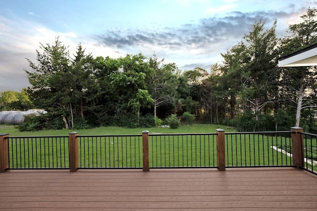 4107 Highland Rd, Melissa, TX 75454 - deck featuring a lawn