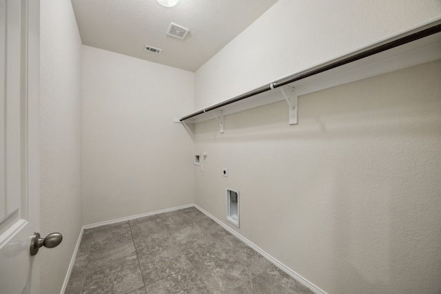 3740 Holly Brook Dr, Fort Worth, TX 76244 - laundry room featuring electric dryer hookup, baseboards, and hookup for a washing machine
