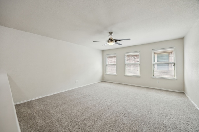 3740 Holly Brook Dr, Fort Worth, TX 76244 - unfurnished room with ceiling fan, light carpet, and baseboards