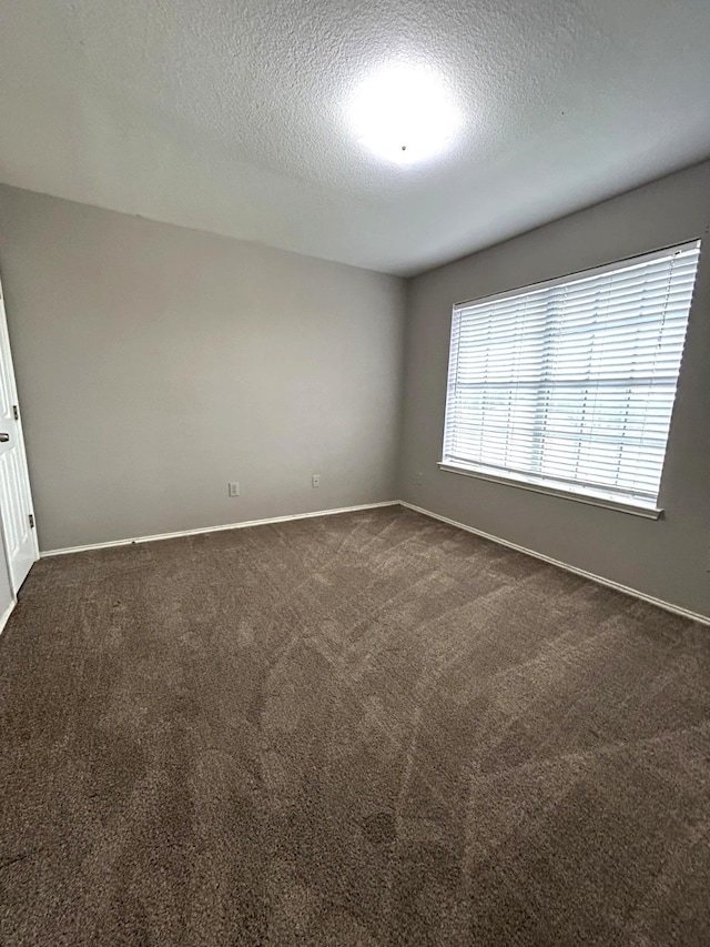 1505 Yellowbird Ct, Desoto, TX 75115 - spare room featuring a textured ceiling and dark carpet