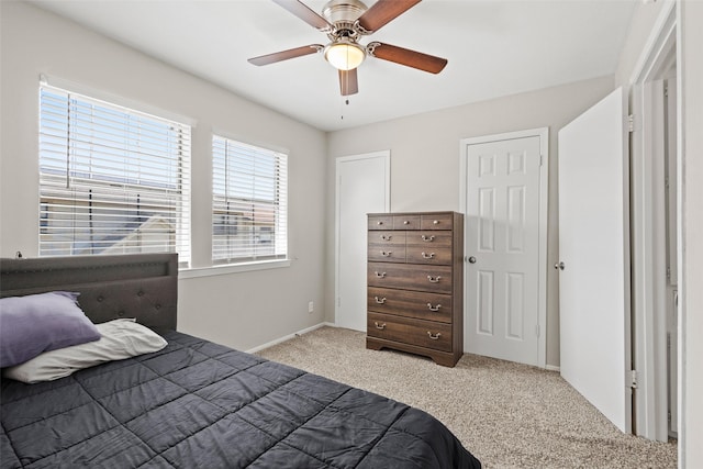 1905 W Morton St Unit 6, Denison, TX 75020 - carpeted bedroom featuring baseboards and a ceiling fan