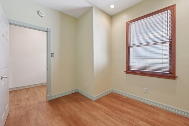 3804 Mattison Ave, Fort Worth, TX 76107 - spare room featuring light wood finished floors and a smoke detector