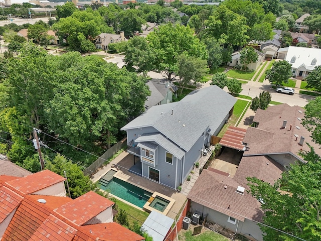 3804 Mattison Ave, Fort Worth, TX 76107 - aerial perspective of suburban area