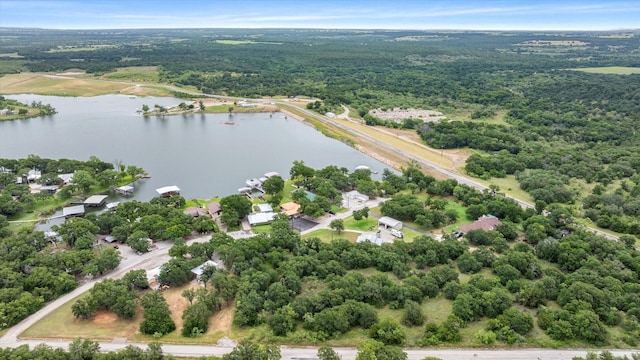 122 County Road 603, Eastland, TX 76448 - drone / aerial view of a forest and a nearby body of water