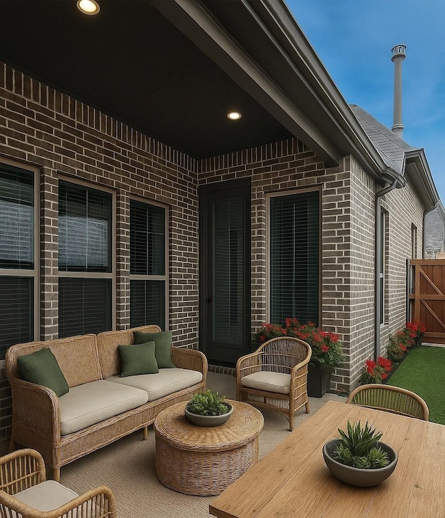8532 Melrose, The Colony, TX 75056 - view of patio with outdoor lounge area