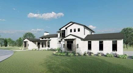 1142 Jefferson Ct, Bartonville, TX 76226 - back of property featuring a lawn