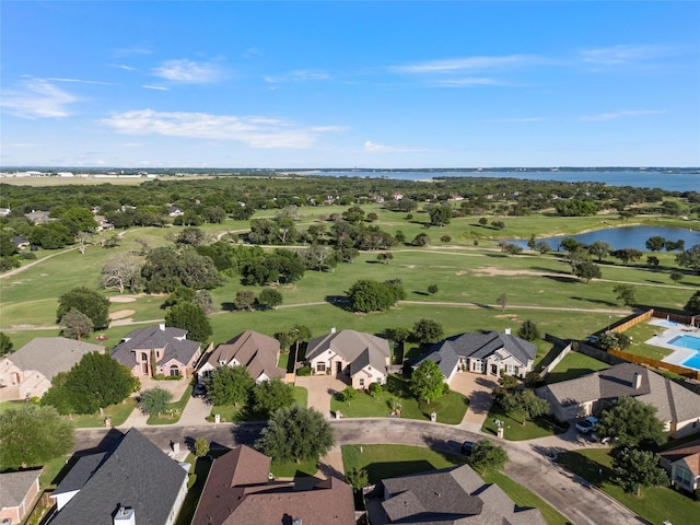 41 N Shore Cir, Waco, TX 76708 - aerial overview of property's location featuring a nearby body of water, nearby suburban area, and a golf course