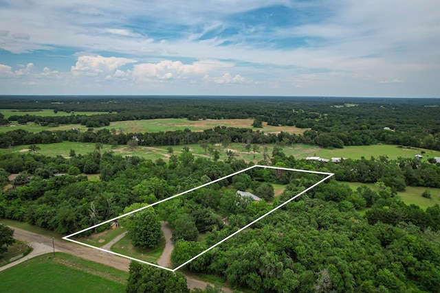 108 Fcr 868, Teague, TX 75860 - overview of rural landscape featuring property parcel outlined and a heavily wooded area
