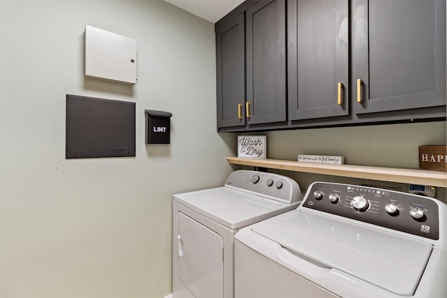110 Harmon Cir, Blue Ridge, TX 75424 - washroom featuring independent washer and dryer and cabinet space