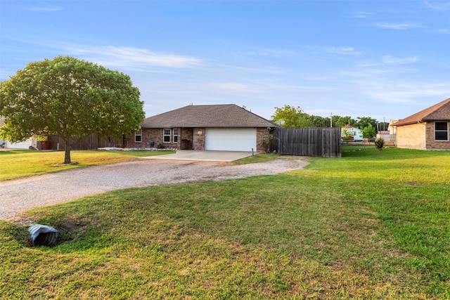 110 Harmon Cir, Blue Ridge, TX 75424 - view of front facade with concrete driveway, an attached garage, and brick siding