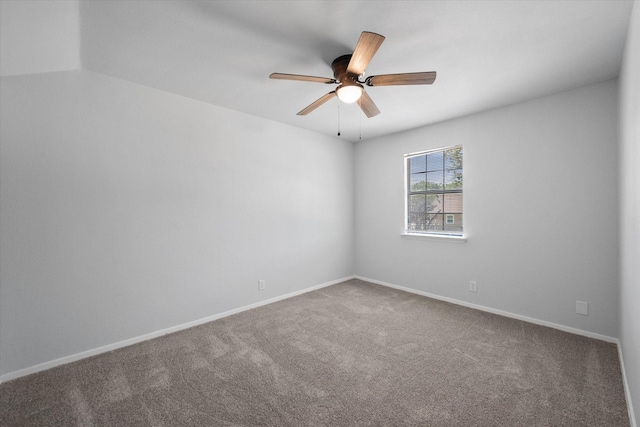 1312 E Collin, Corsicana, TX 75110 - carpeted empty room featuring ceiling fan and baseboards