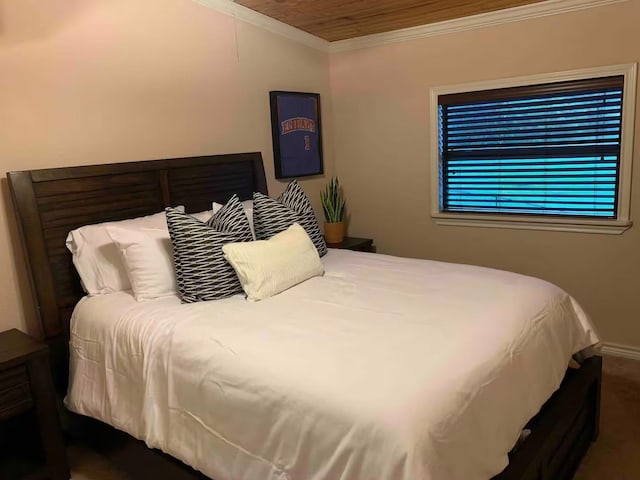 116 Summerall Dr, Mabank, TX 75156 - bedroom with crown molding, wood ceiling, and baseboards