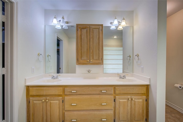 5701 Fm 2101, Quinlan, TX 75474 - bathroom featuring double vanity