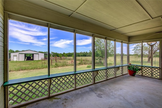 5701 Fm 2101, Quinlan, TX 75474 - view of unfurnished sunroom