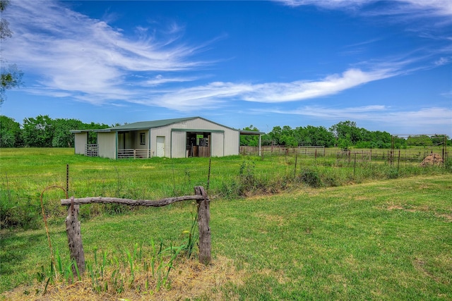 5701 Fm 2101, Quinlan, TX 75474 - view of yard with a pole building and an outdoor structure