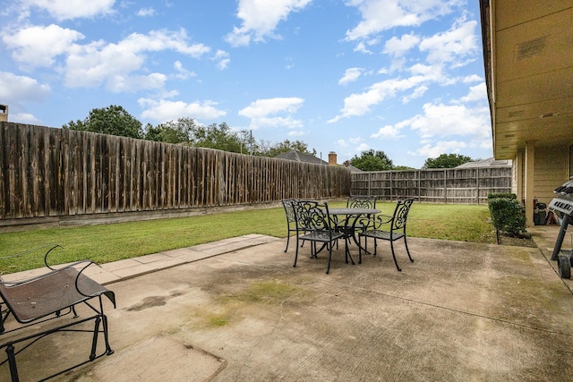 3313 Conlin Dr, Rowlett, TX 75088 - view of patio / terrace featuring outdoor dining area