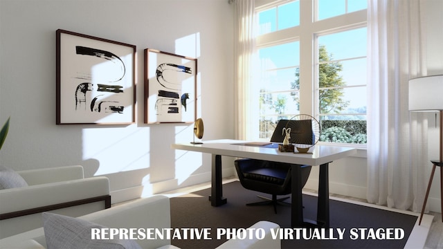 990 Stargrass Dr, Allen, TX 75013 - home office with baseboards
