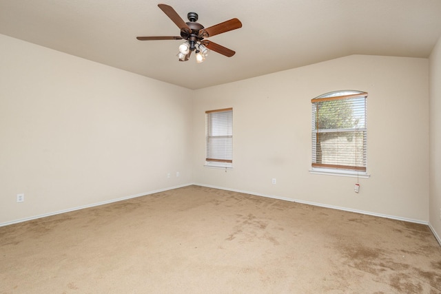 2038 La Salle Trl, Grand Prairie, TX 75052 - carpeted empty room featuring ceiling fan and vaulted ceiling