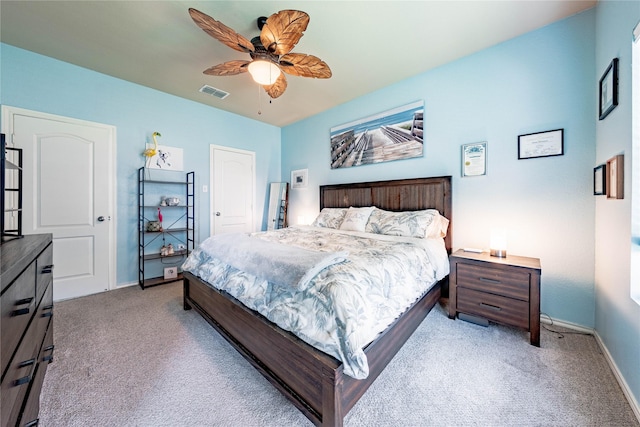 306 Breaux Ln, Mabank, TX 75147 - bedroom with carpet, baseboards, and a ceiling fan