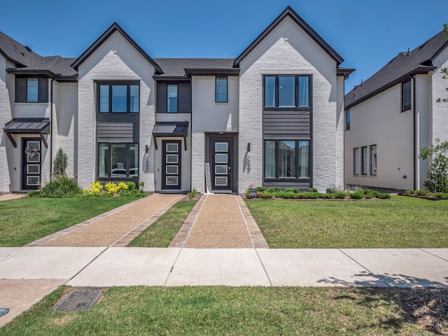 1409 Silver Marten Trl, Arlington, TX 76005 - view of front facade with brick siding and a front yard