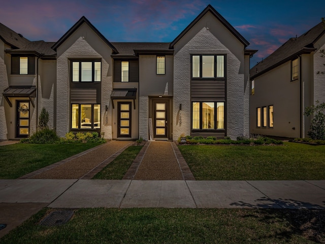1409 Silver Marten Trl, Arlington, TX 76005 - view of front of property featuring brick siding and a front lawn
