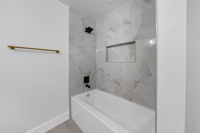 2520 Delmar Dr, Plano, TX 75075 - full bathroom featuring shower / bath combination and tile patterned flooring