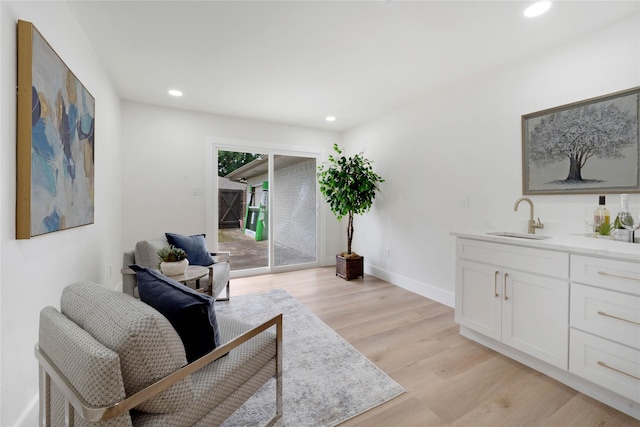 2520 Delmar Dr, Plano, TX 75075 - living area with light wood finished floors and recessed lighting