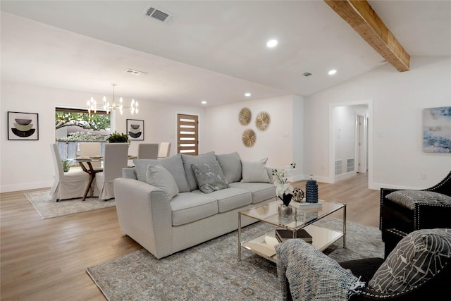 2520 Delmar Dr, Plano, TX 75075 - living room with light wood-style flooring, recessed lighting, and a chandelier