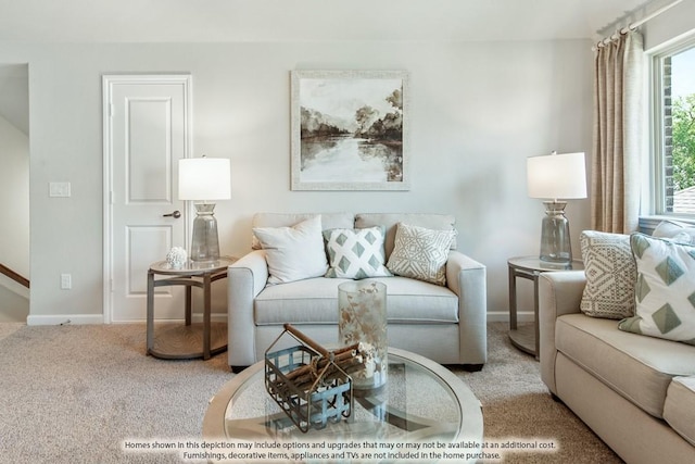 3215 Blossom Trl, Crandall, TX 75114 - living room with carpet and baseboards
