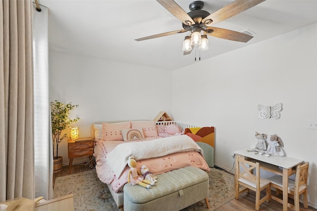 1943 Applewood Trl, Forney, TX 75126 - bedroom featuring wood finished floors and ceiling fan
