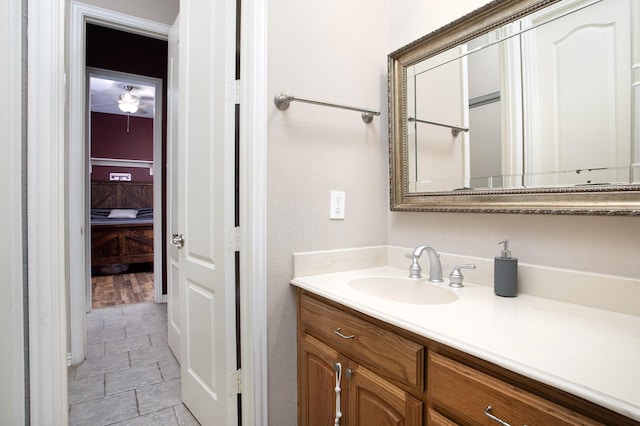 4816 Prairie Chapel Trl, Crandall, TX 75114 - bathroom featuring vanity and stone finish floors