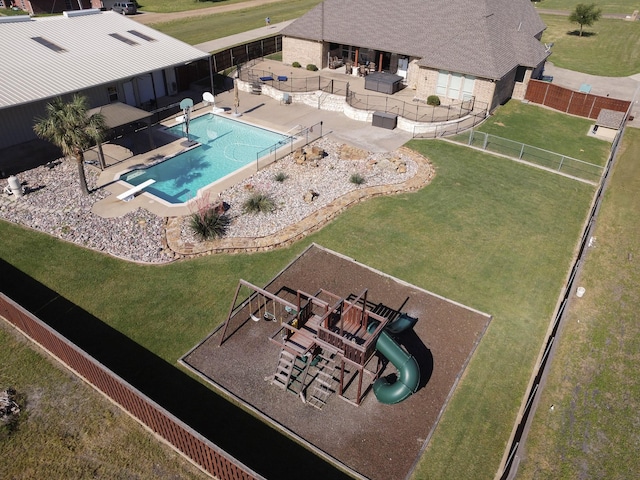4816 Prairie Chapel Trl, Crandall, TX 75114 - aerial view of property and surrounding area with a pool