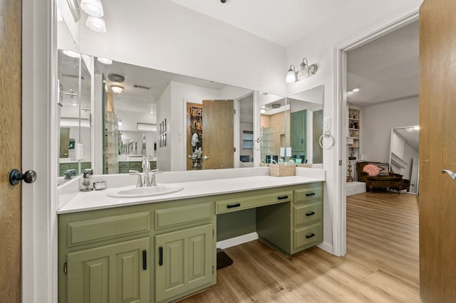 3721 Oakbriar Ln, Colleyville, TX 76034 - bathroom with vanity and wood finished floors
