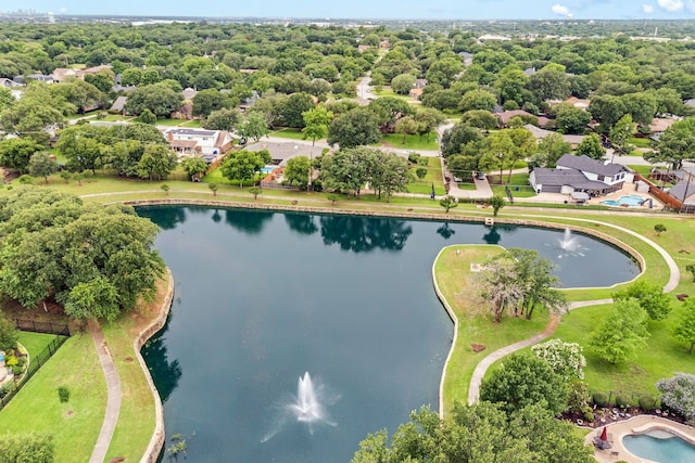 3721 Oakbriar Ln, Colleyville, TX 76034 - aerial perspective of suburban area featuring a nearby body of water
