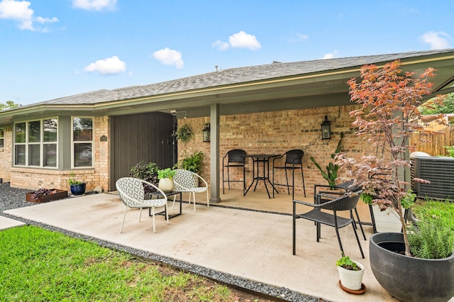 3721 Oakbriar Ln, Colleyville, TX 76034 - view of patio / terrace with central air condition unit