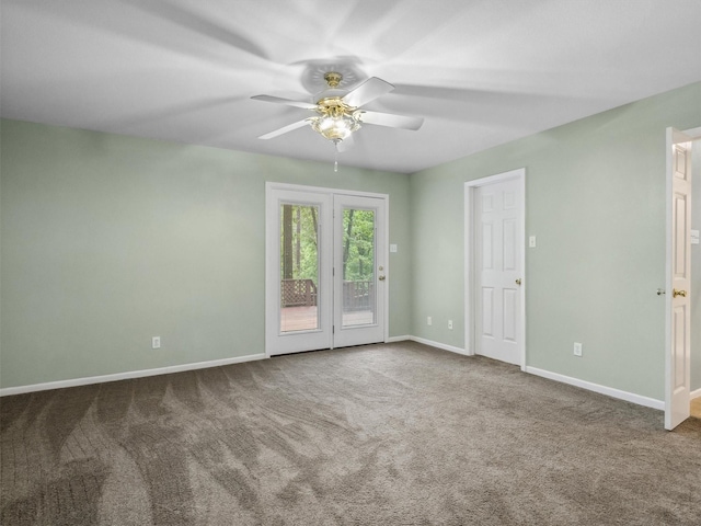136 Lariat Loop, Holly Lake Ranch, TX 75765 - unfurnished room featuring carpet flooring, a ceiling fan, and baseboards