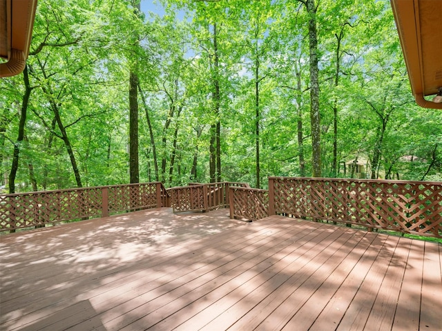 136 Lariat Loop, Holly Lake Ranch, TX 75765 - view of wooden deck