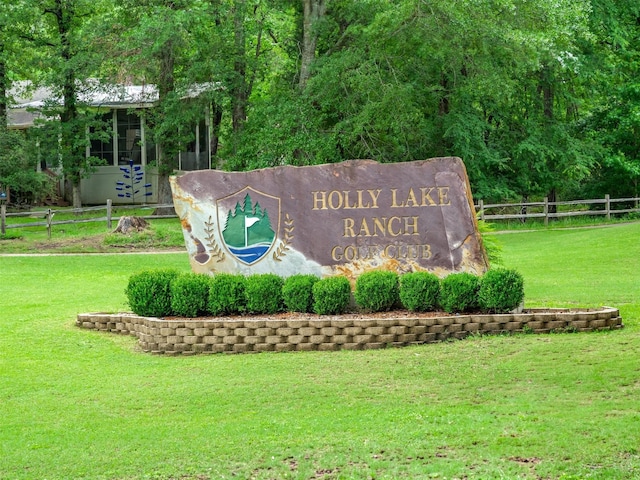 136 Lariat Loop, Holly Lake Ranch, TX 75765 - view of community / neighborhood sign