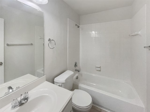 1017 Mule Deer Rd, Forney, TX 75126 - bathroom with toilet, shower / bath combination, and vanity