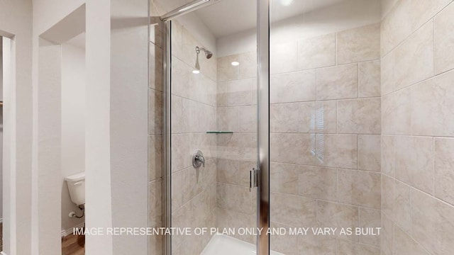 12525 Tarres Ct, Lorena, TX 76655 - bathroom featuring toilet and a shower stall