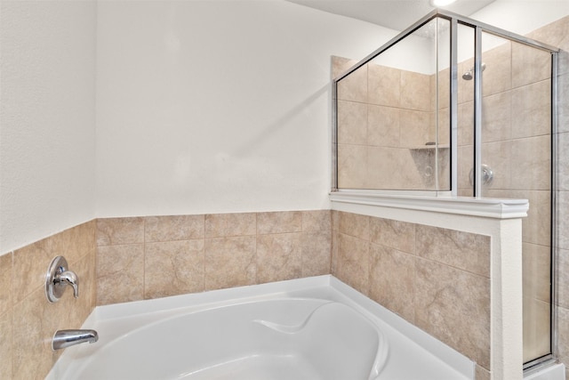 745 Brockwell Bnd, Forney, TX 75126 - bathroom featuring a garden tub and a shower stall