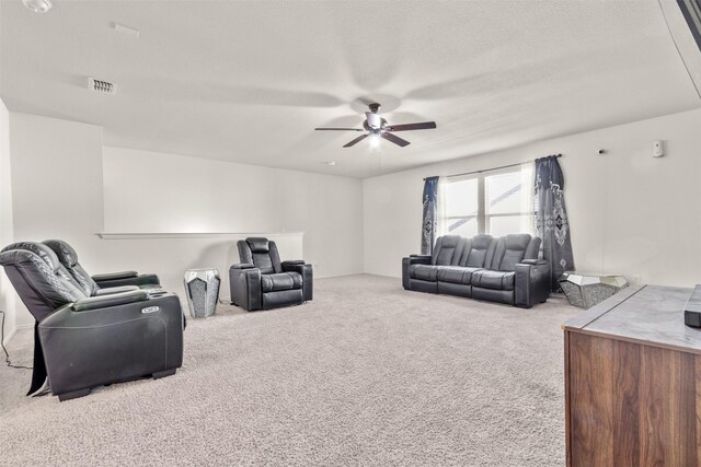 745 Brockwell Bnd, Forney, TX 75126 - living area featuring a ceiling fan and carpet
