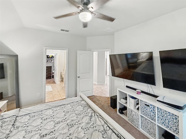 6920 Cruiser Ln, Fort Worth, TX 76179 - bedroom featuring vaulted ceiling and ceiling fan