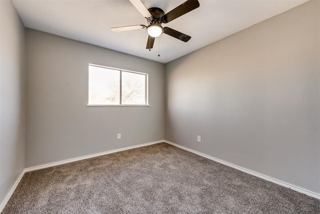4205 Longstraw Dr, Fort Worth, TX 76137 - carpeted empty room featuring baseboards and a ceiling fan