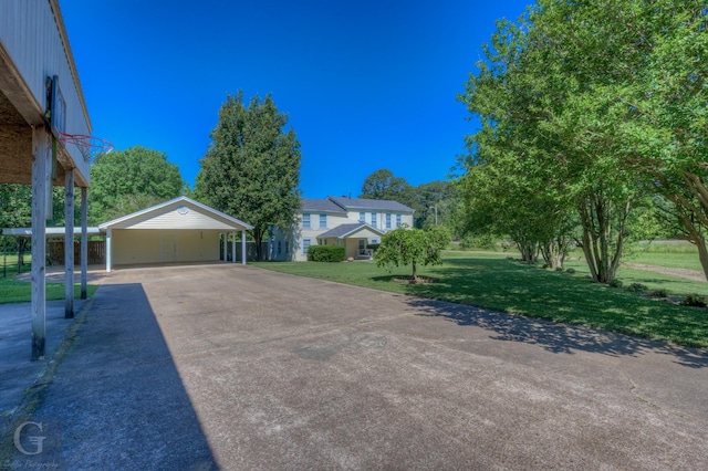 198 Main St, Doyline, LA 71023 - view of front of home with a front yard and concrete driveway