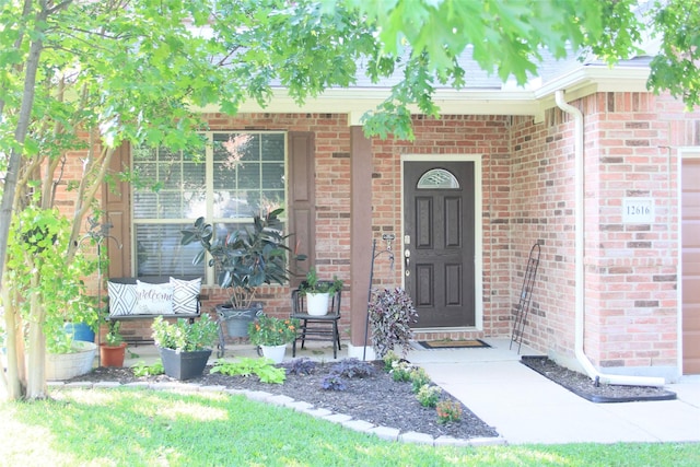12616 Viewpoint Ln, Fort Worth, TX 76028 - entrance to property featuring brick siding and a porch