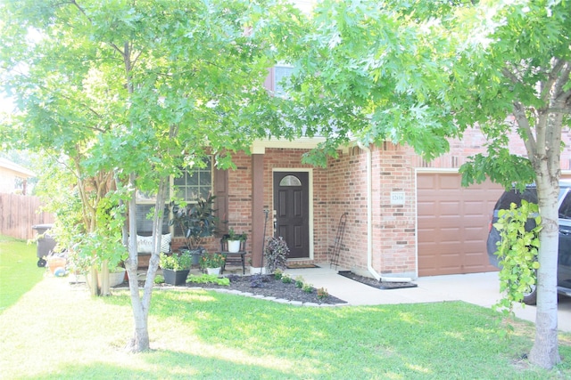 12616 Viewpoint Ln, Fort Worth, TX 76028 - obstructed view of property with a garage and brick siding