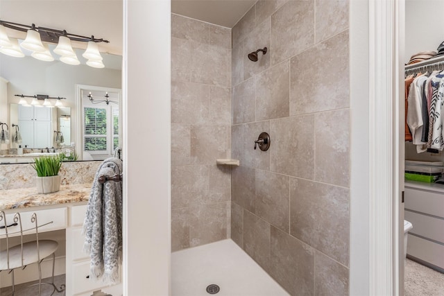 321 Hitch Wagon Dr, Mckinney, TX 75071 - full bathroom with a tile shower and vanity