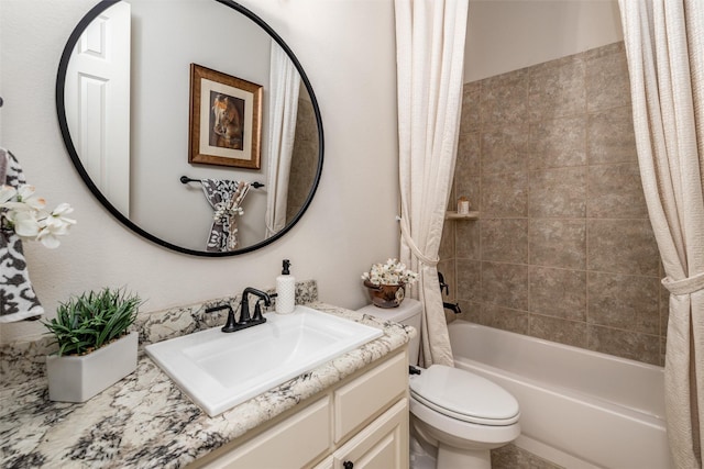 321 Hitch Wagon Dr, Mckinney, TX 75071 - full bath with shower / bath combo with shower curtain, vanity, and toilet