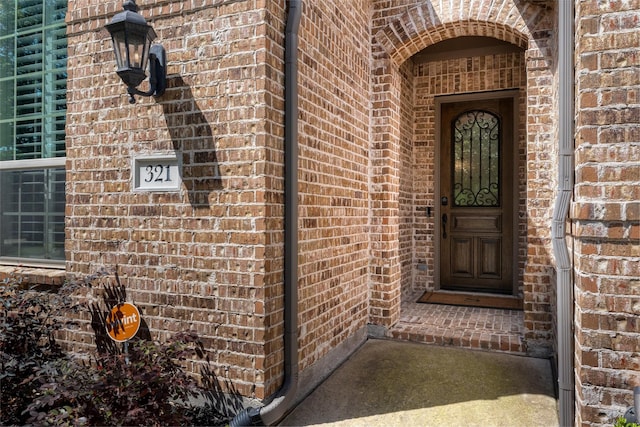 321 Hitch Wagon Dr, Mckinney, TX 75071 - property entrance with brick siding